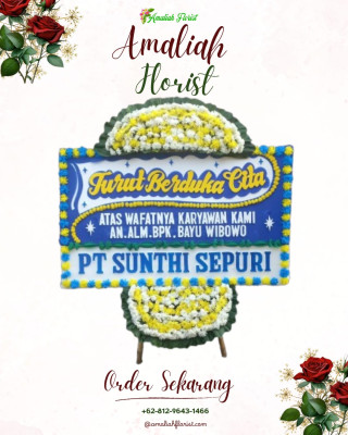 Papan Bunga Duka di Tanjung Riau